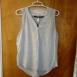 Sleeveless gray Kensie blouse, L, EUC